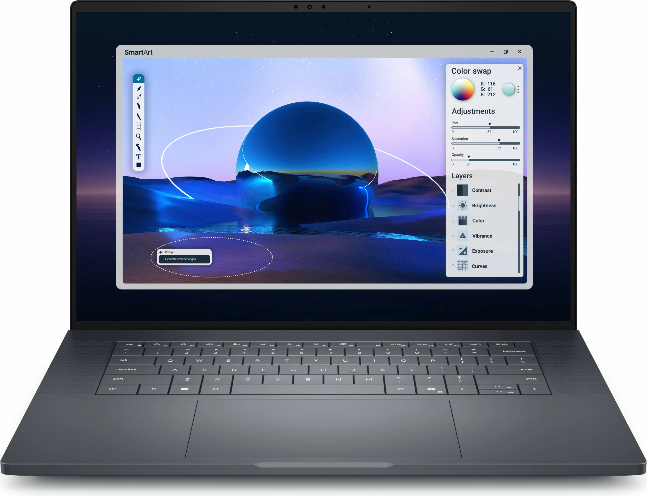 Laptop Dell PRO MAX PREMIUM 16 MA16250, 16 inch, gri