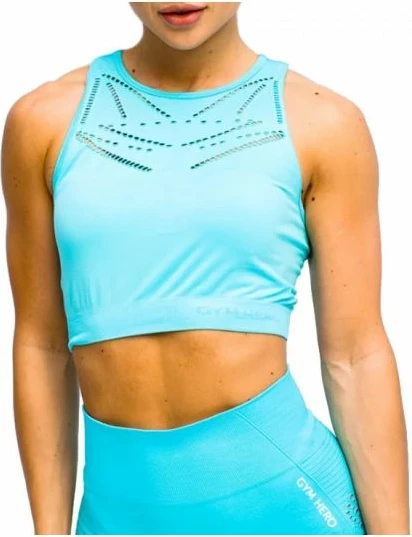 Top sportiv GymHero, për femra, ngjyrë blu