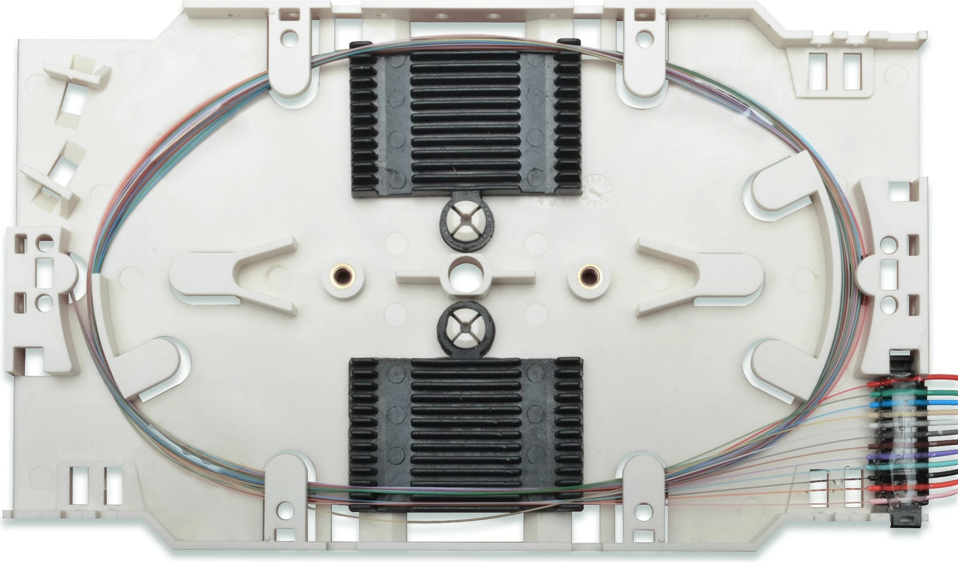 Kasetë splice Digitus me 12 pigtail LC, single-mode OS2, multicolour