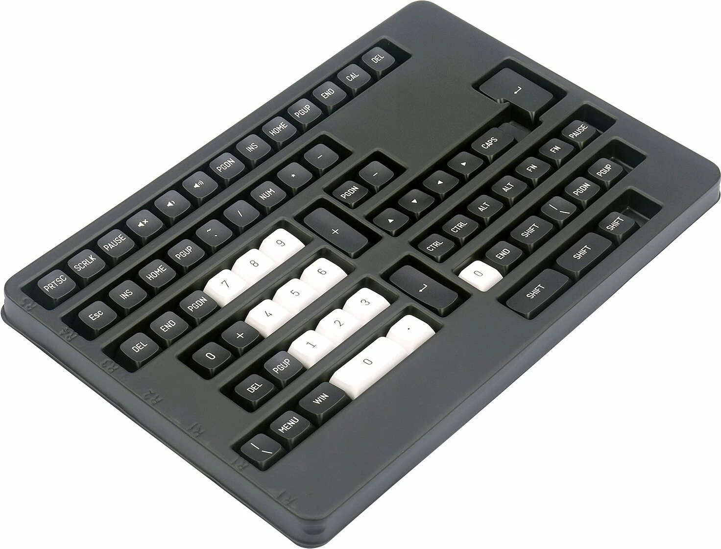 Set kapakësh tastesh Redragon A132 PBT Doubleshot 150 copë, bardhë/zi