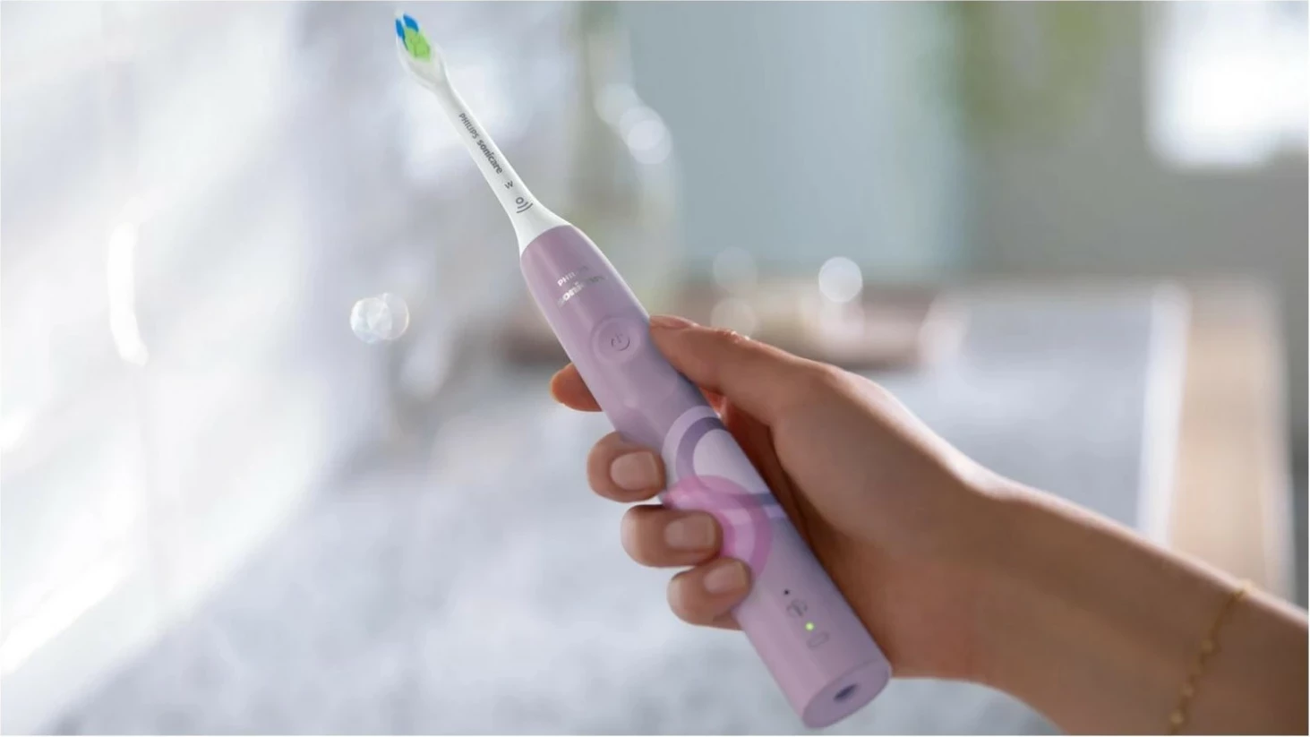 Furçë dhëmbësh sonike Philips Sonicare 4100 HX3689, 2 nivele intensiteti, ngjyrë vjollcë