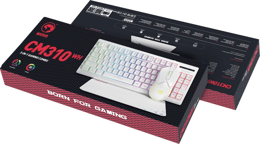 Set 3 në 1 MARVO CM310 WH EN
