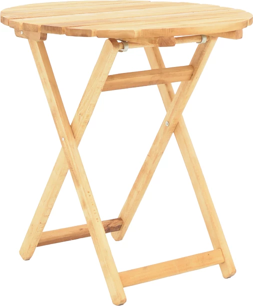 Tavolinë Letna dru ahu masiv, ngjyrë natyrale, D60x74.5cm