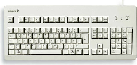 Tastierë mekanike Cherry G80-3000, USB, Full-size, QWERTZ (DE), Cherry MX Blue, Gri