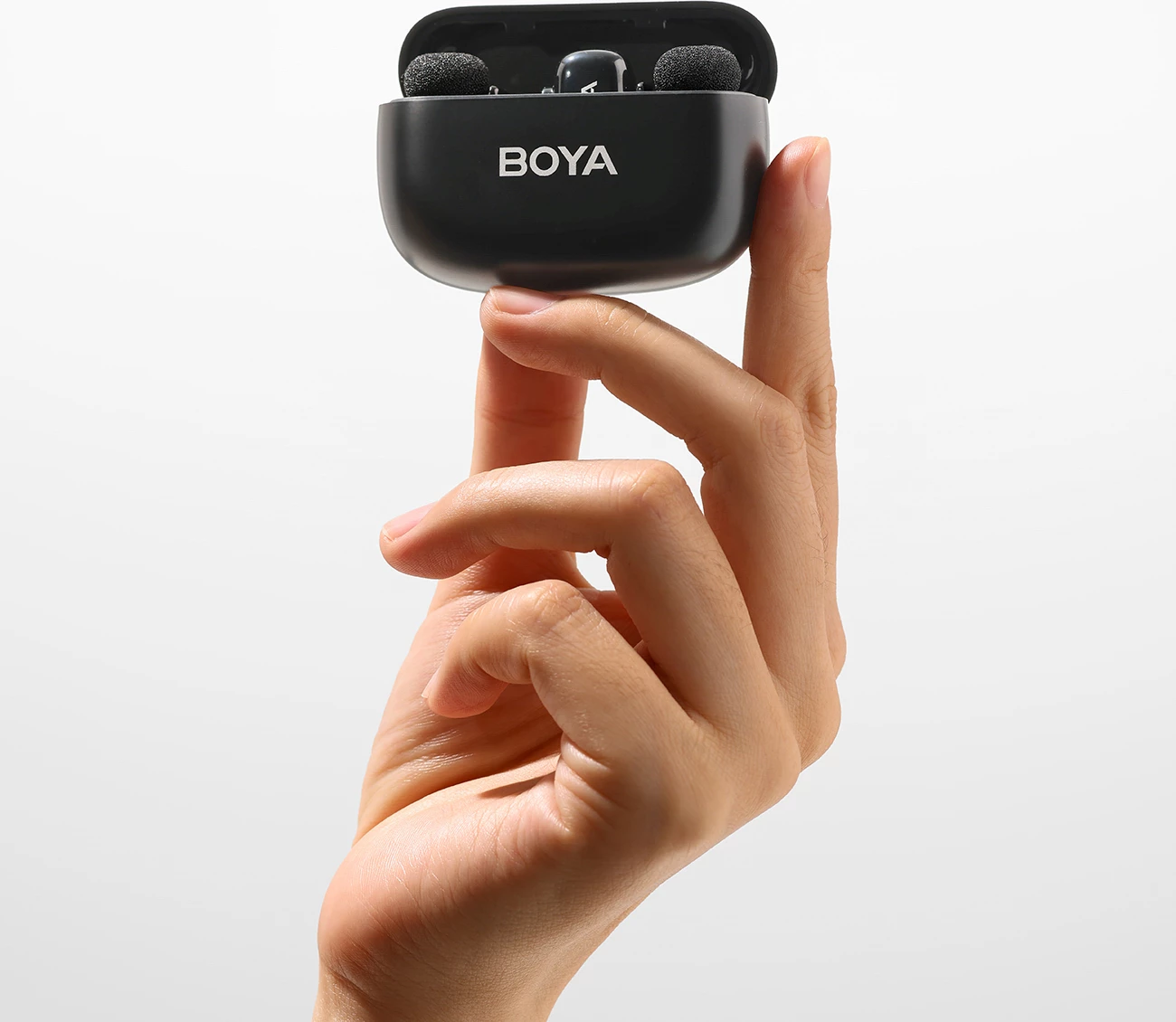 Set mikrofonësh wireless BOYA Mini-14 2.4GHz USB-C, 2 transmiter + receiver + kuti karikimi, i zi