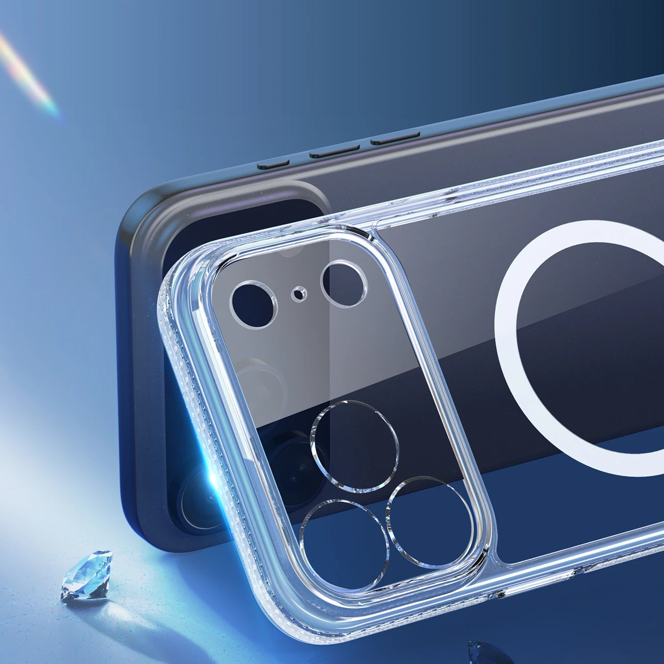 Mbështjellës Dux Ducis Clin Mag për iPhone 17 Pro Max, kompatibil me MagSafe, Transparent