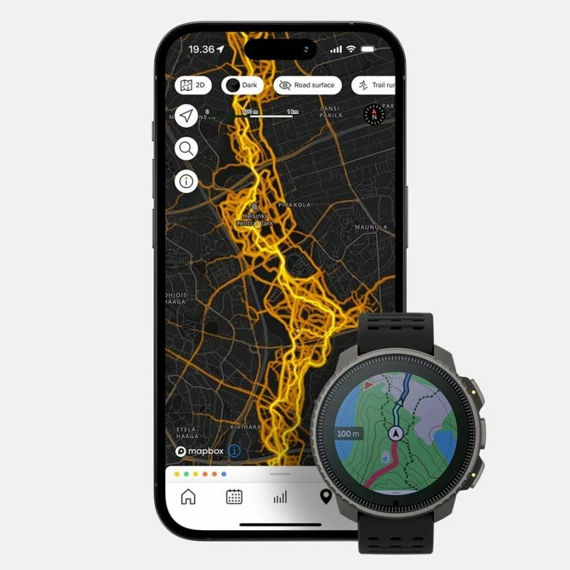 Orë sportive Suunto Vertical Titanium Solar, e zezë