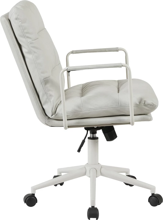 Karrige ekzekutive për zyre Kreno, ngjyrë gri, 56x67x89-97cm