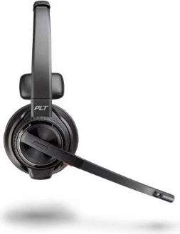 Kufje me mikrofon, Poly Savi 8210 UC 8D3F1AA#ABB, DECT 1880-1900 MHz, USB-A, mono, ANC, Microsoft Teams Certified, e zezë, set