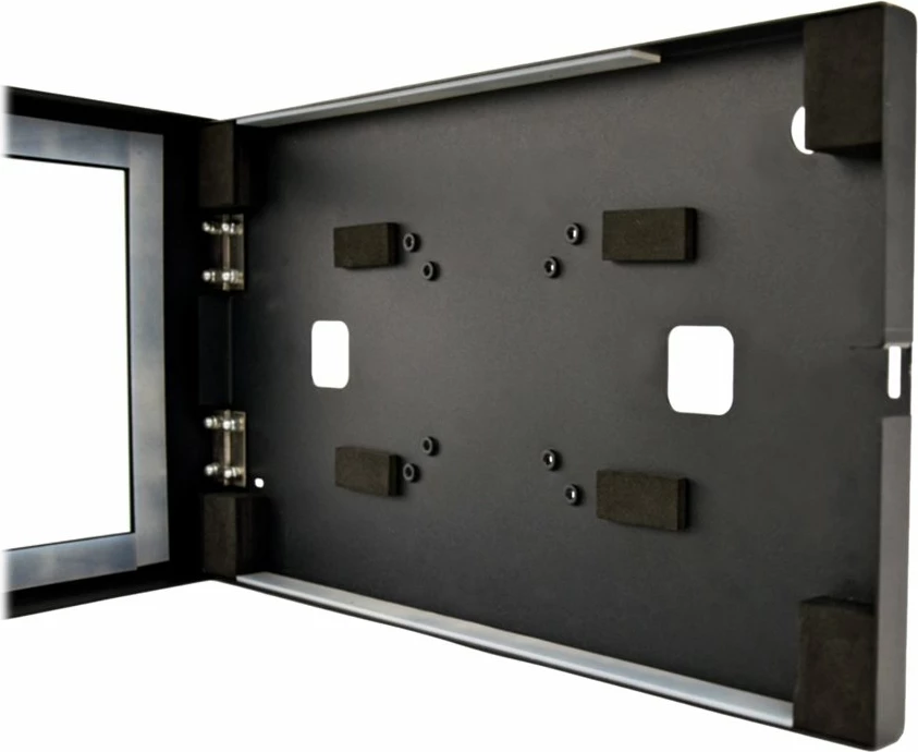 Mbajtës tavoline për tabletë Hannspree, 13.3", metal, me kyç, i zi