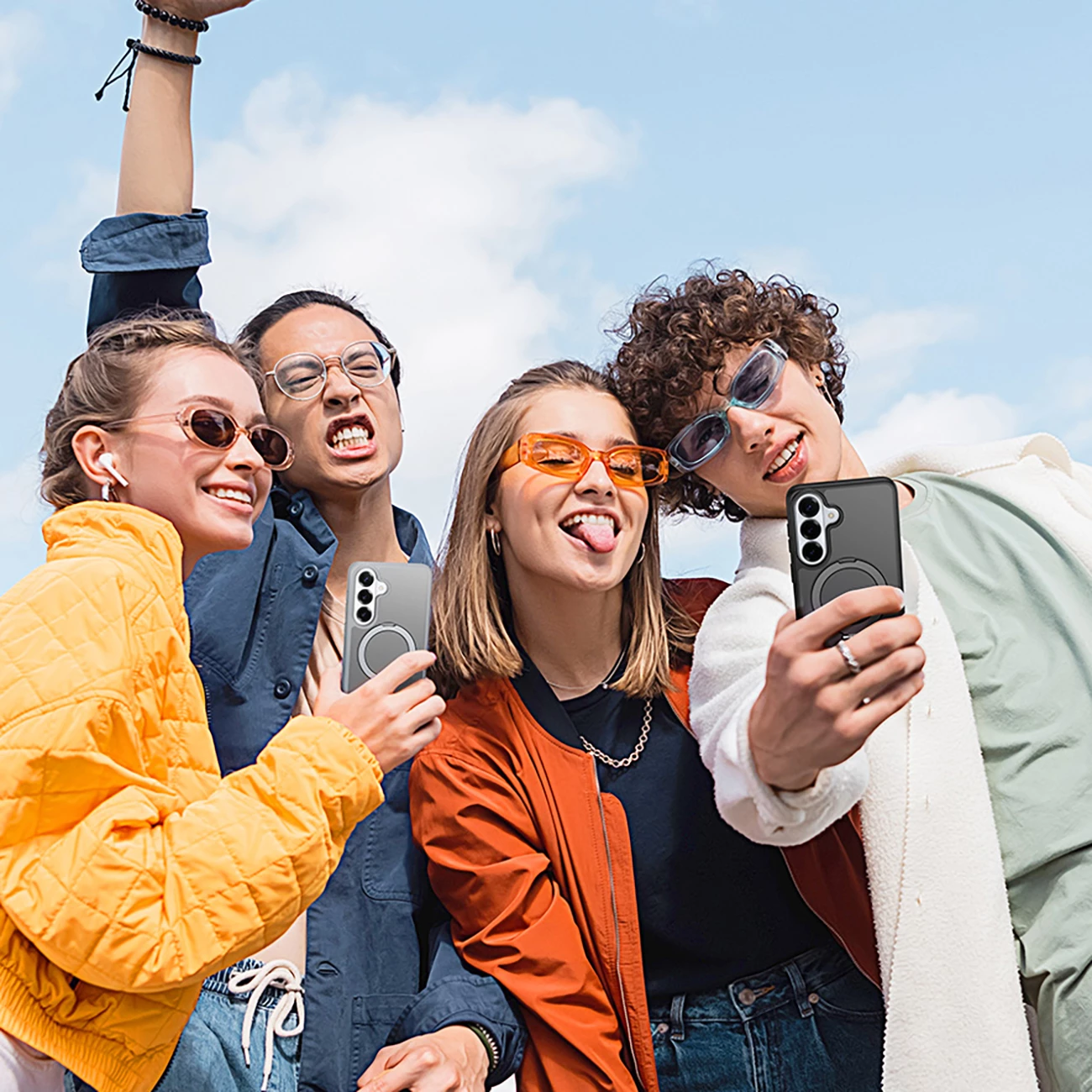 Mbështjellës Dux Ducis Yind për Samsung Galaxy S26+, MagSafe, me stand, i zi