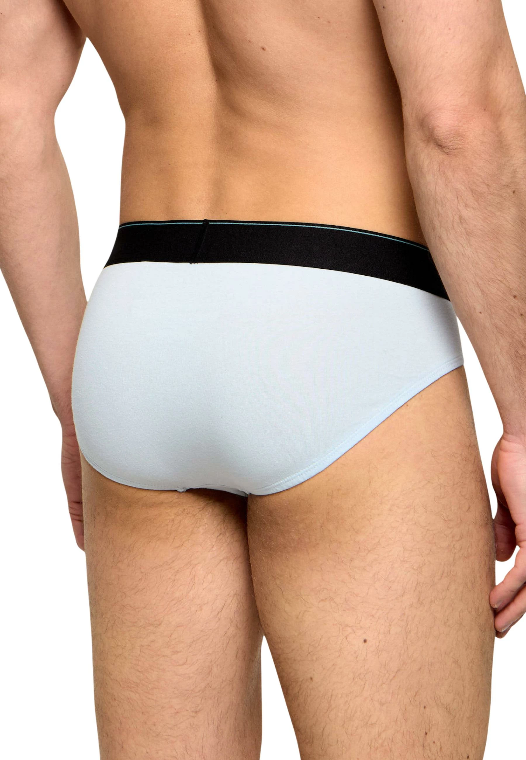 Të brendshme Hip Brief 3-palëshe Calvin Klein Underwear LV00NB4471 për meshkuj, zi/turkez [Madhësia: XS]