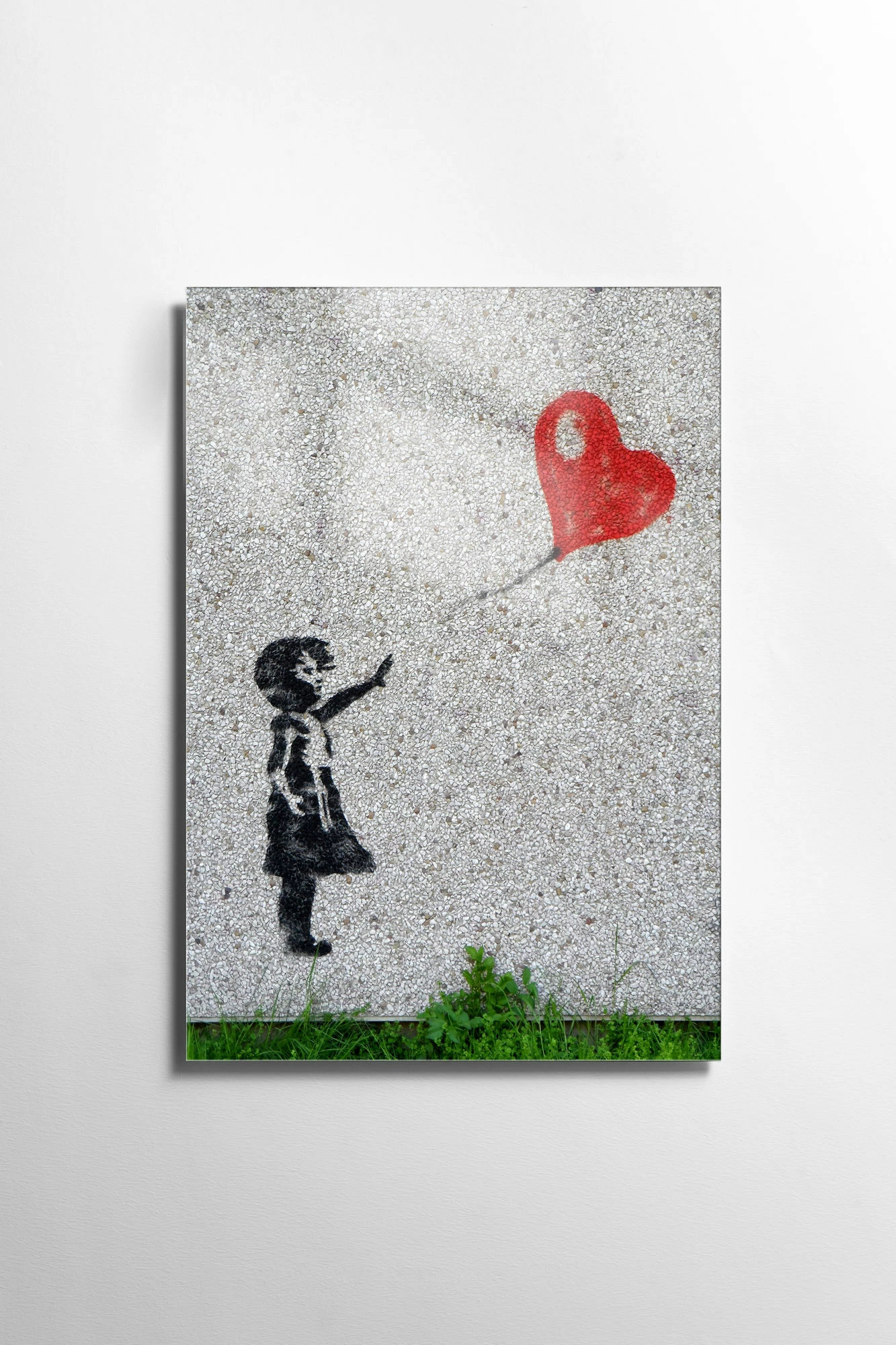 Pikturë dekorative prej xhami të temperuar, Banksy, UV-018, 45x65cm