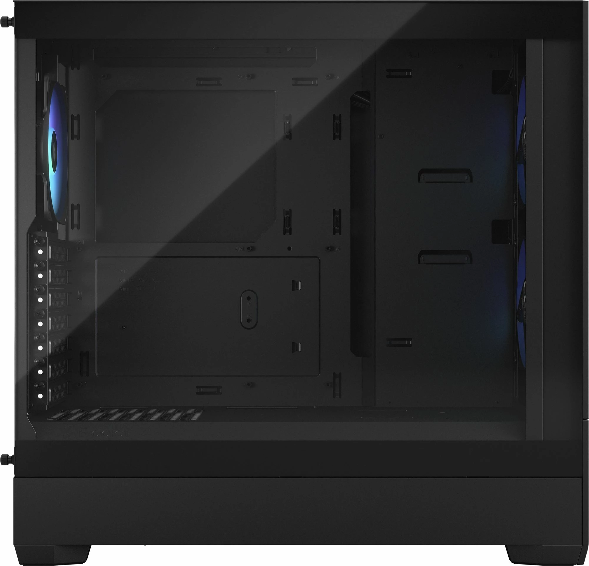 Kasë Fractal Design Pop Air RGB TG FD-C-POR1A-06 Midi Tower ATX me xham të temperuar, 3x120mm RGB fan, e zezë