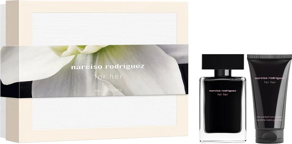 Eau de Toilette për femra Narciso Rodriguez For Her, 50ml + krem duarsh 50ml