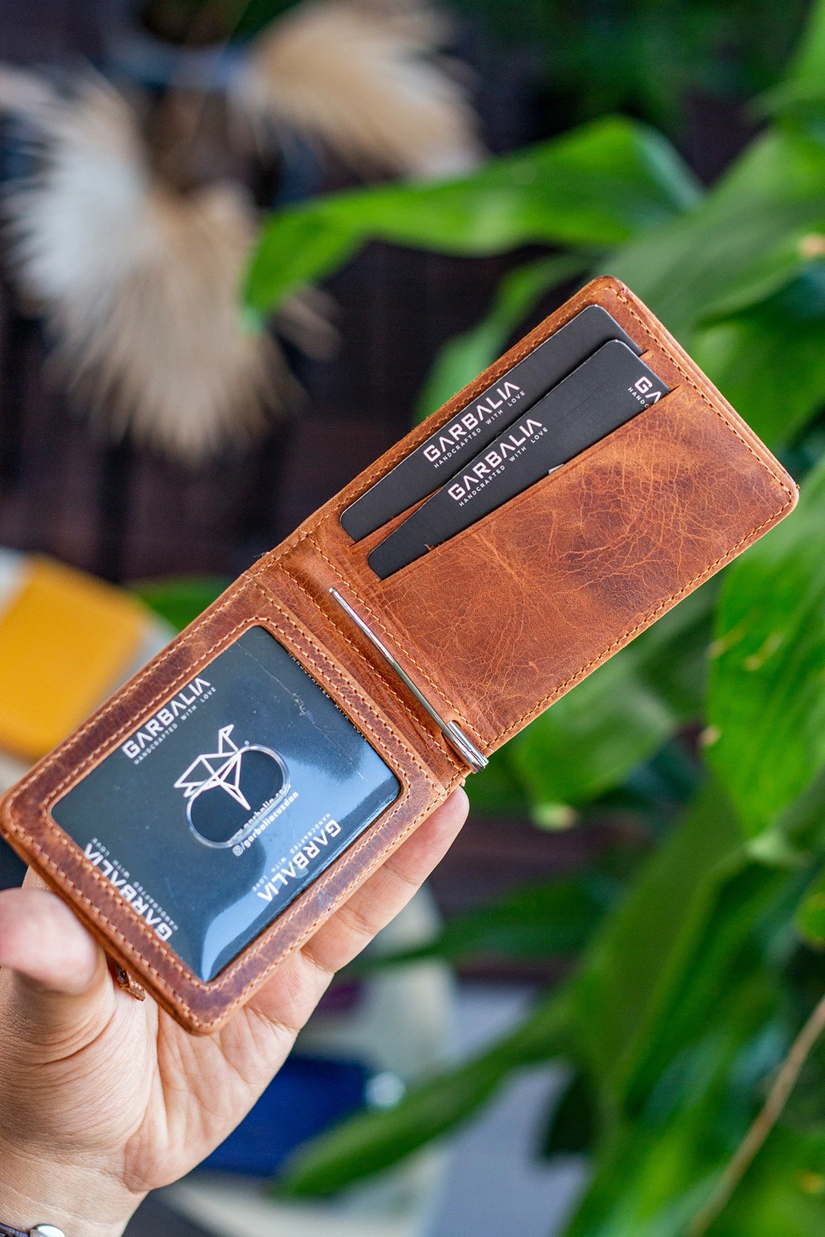 Portofol për meshkuj, lëkurë natyrale, ngjyrë tan, Celtic Crazy, Zoozie Bags