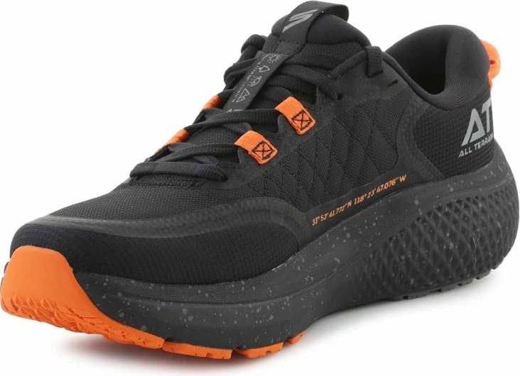 Atlete Skechers, të zeza-portokalli