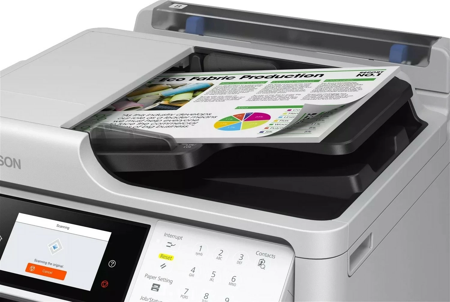 Multifunksional Epson MFP WF-M5899DWF, monochrome, A4, WiFi, bardhë
