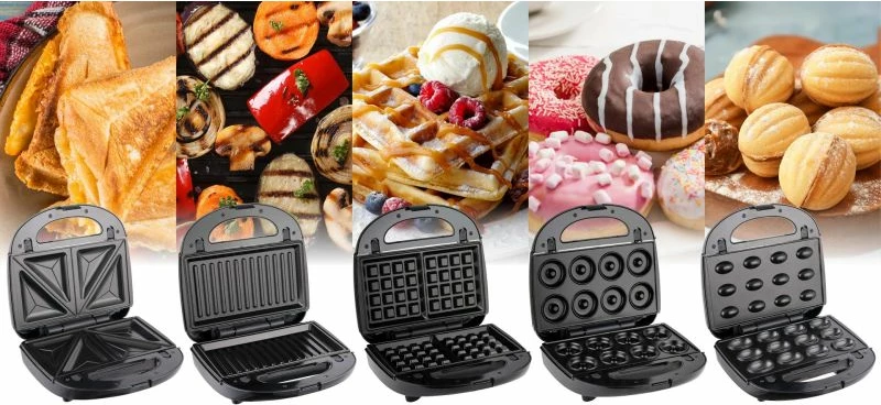 Sandwich maker multifunksional ELDOM ST250 5-në-1, i zi