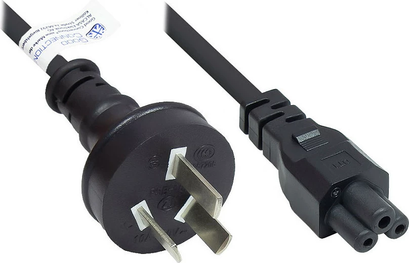 Kabllo rryme GoodConnections, Type I në C5, 1.8m, e zezë
