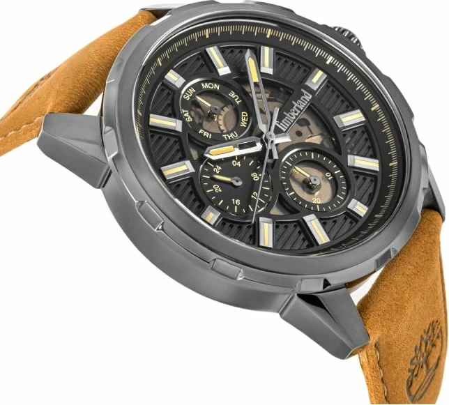 Orë dore meshkuj Timberland Hampton TDWGF0056101, e zezë, set me çantë