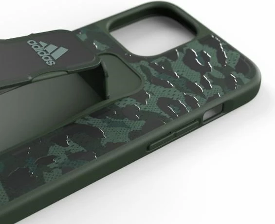 Mbështjellës Adidas SP Grip Case Leopard për iPhone 12 Pro Max, i gjelbër
