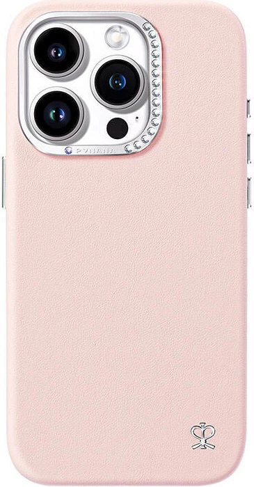 Mbështjellës Joyroom PN-15F2 për iPhone 15 Pro, rozë, me kristale