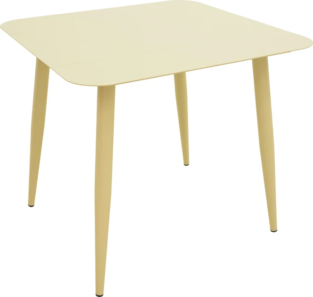 Tavolinë alumini Vista, ngjyrë shampanjë, 80x80x72cm