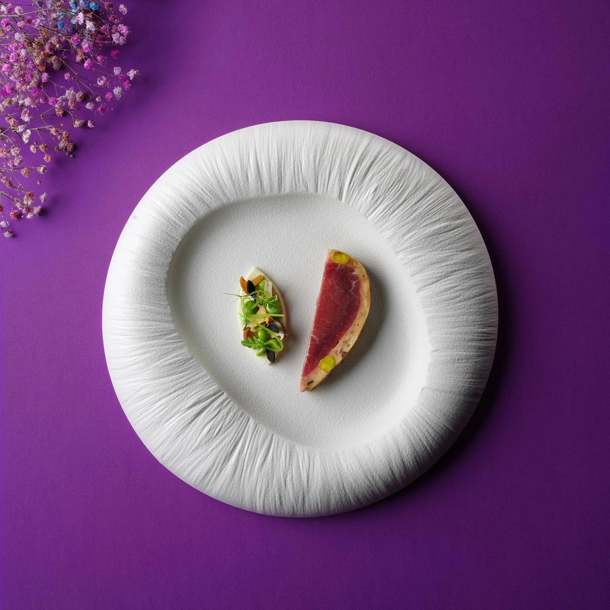 Pjatë gourmet Fine Dine Fiord 270 mm, e bardhë, set 3 copë