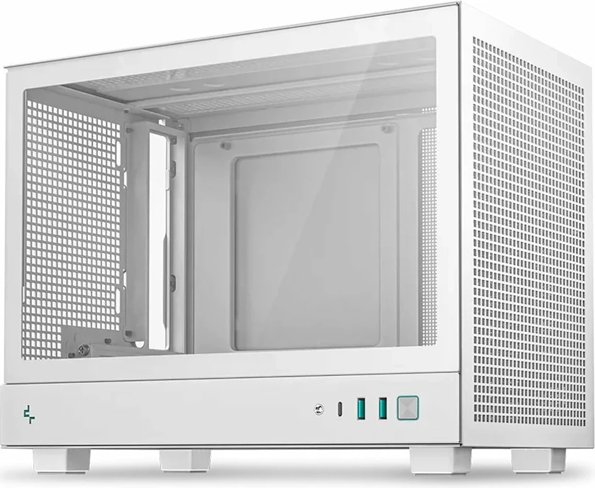 Kasë Deepcool CH160 Plus (R-CH160-WHNGM0-G) SFF Mini-ITX/uATX, USB-C, e bardhë
