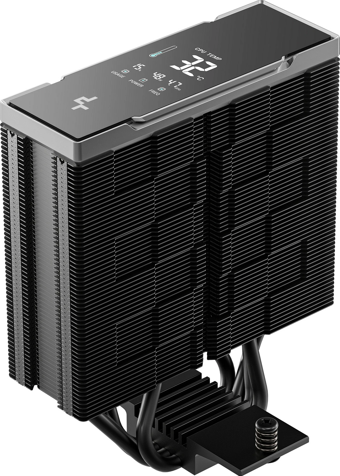Ftohës CPU DeepCool AK400 G2 Digital NYX, 120mm, me ekran, i zi
