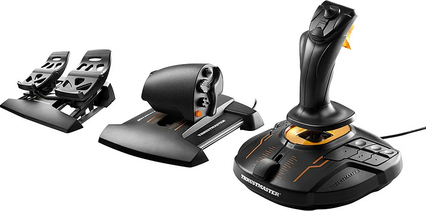 Joystick Thrustmaster T.16000M FCS Flight Pack për PC, 3 pjesë, i zi