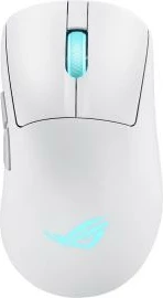Maus gaming, Asus ROG Keris II Origin 90MP04A0-BMUA10, wireless Bluetooth 2.4GHz, sensor 42K dpi, polling deri 8000Hz, 65g, RGB 3-zone, e bardhë