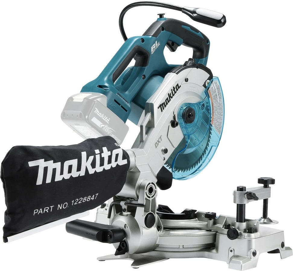 Sharrë këndi Makita DLS600Z, akku, blu