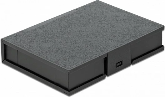 Kuti mbrojtëse DeLOCK për HDD 3.5", plastikë, 1 disk, e zezë