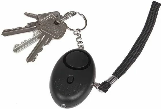 Alarm personal GUARD me dritë LED, i zi