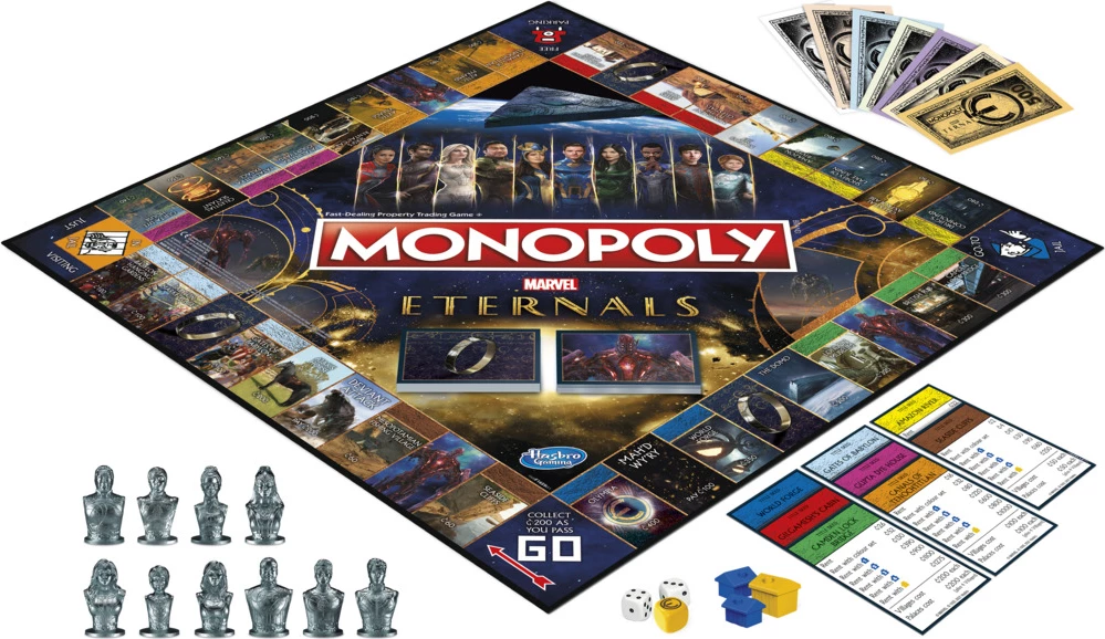 Lojë tavoline Hasbro Monopoly Marvel Eternals Edition, 2-6 lojtarë
