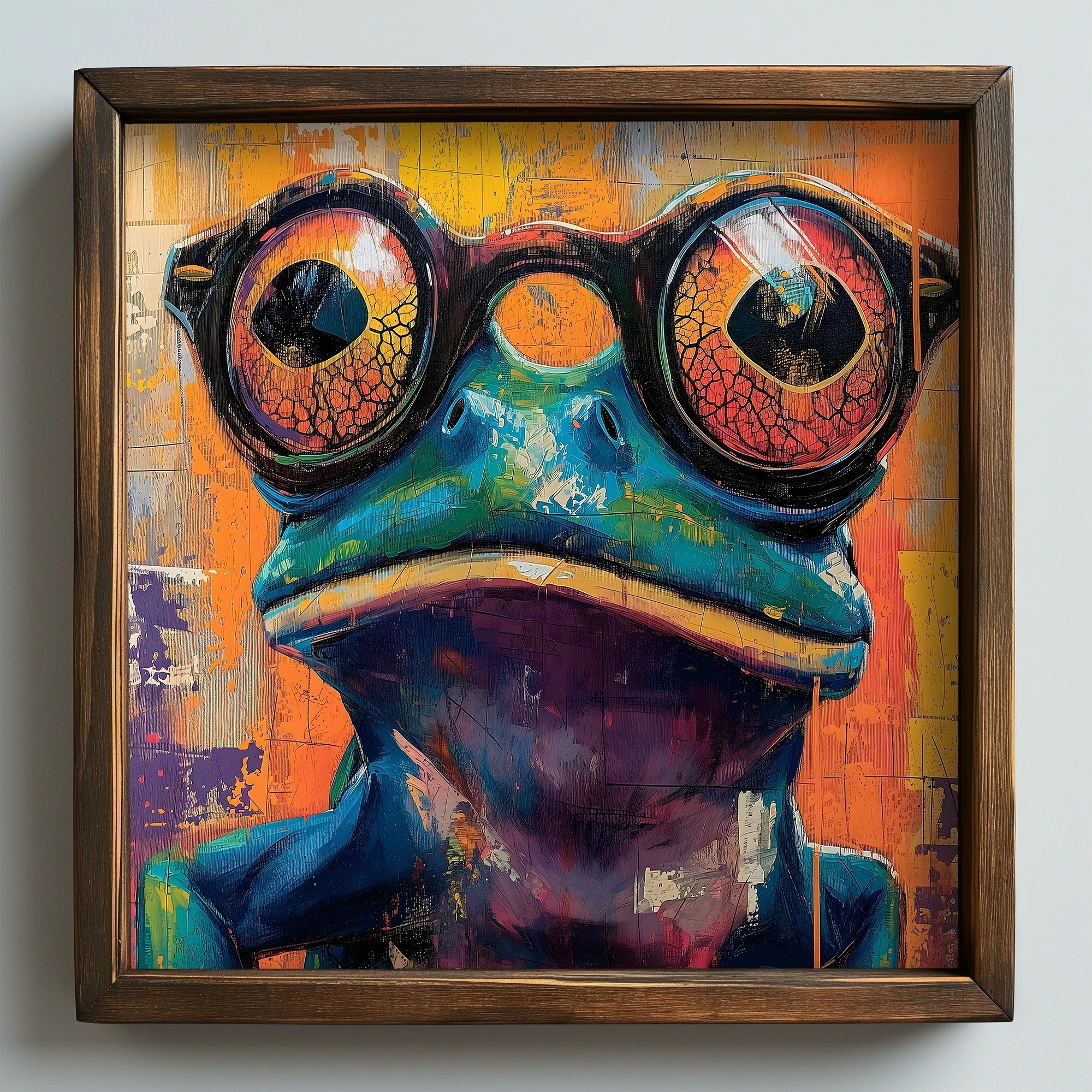 Pikturë dekorative me kornizë, MDF, shumëngjyrëshe, Wallity, AI070, 50x50x3.5cm