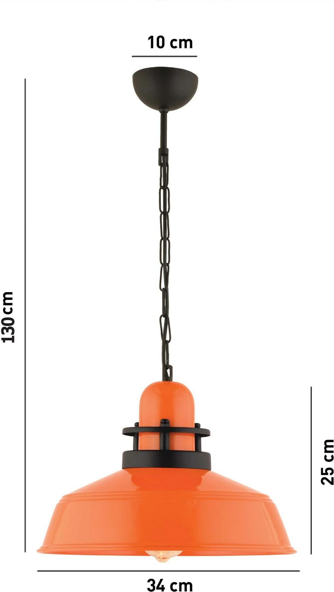 Llambë tavani Opviq, portokalli, RT-47