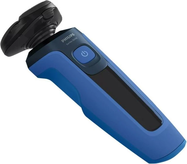 Makinë rroje, Philips, Series 5000 S5466/17, kokë plotësisht fleksibile, kapje ergonomike, hapje One‑touch, blu/zezë