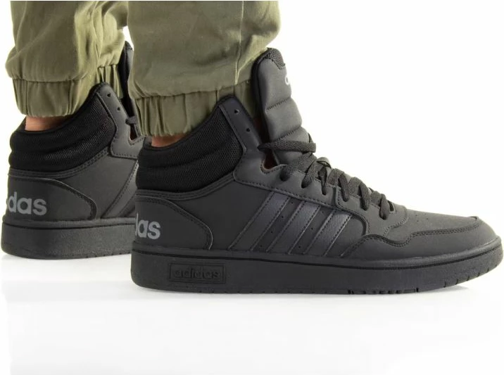 Atlete për Meshkuj adidas Hoops 3.0 Mid M GV6683, të Zeza [Madhësia: 44 2/3]