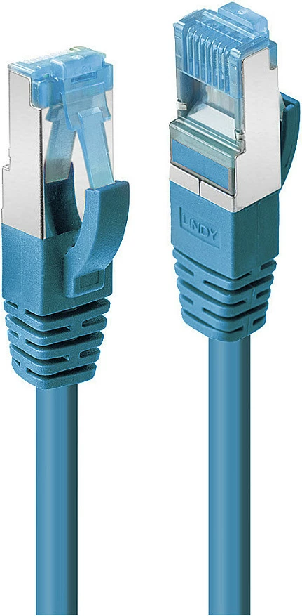 Kabllo rrjeti LINDY 47147, Cat6a S/FTP, 1 m, RJ-45, 10 Gbps, Blu
