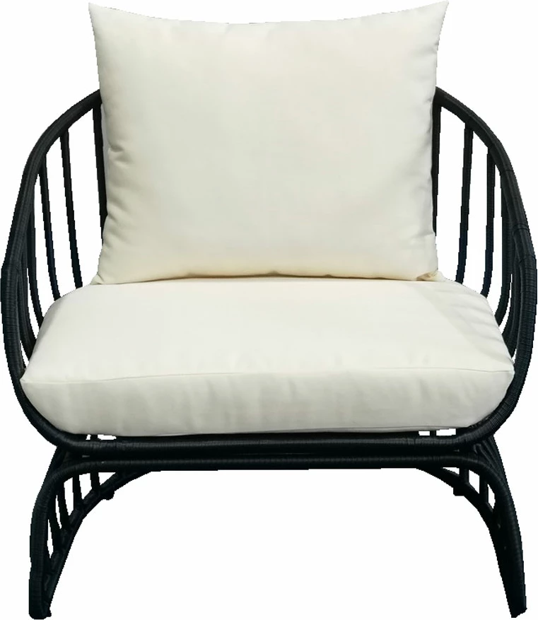 Karrige e ulët Misa, e zezë, 78x85x75