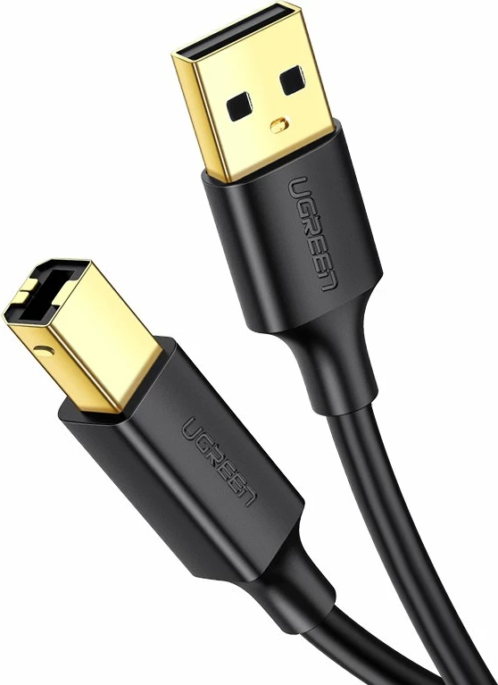 Kabllo Ugreen USB në USB-B për printer, 3m, e zezë