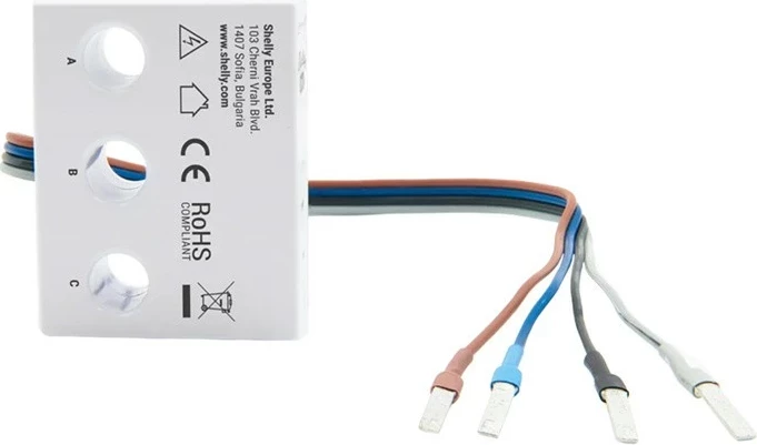 Matës energjie Shelly 3EM-63W Gen3, model me kabllo, i bardhë