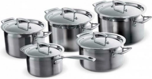set enësh gatimi Le Creuset 3-Ply 96209400001000, çelik inox, argjendtë, 5 copë