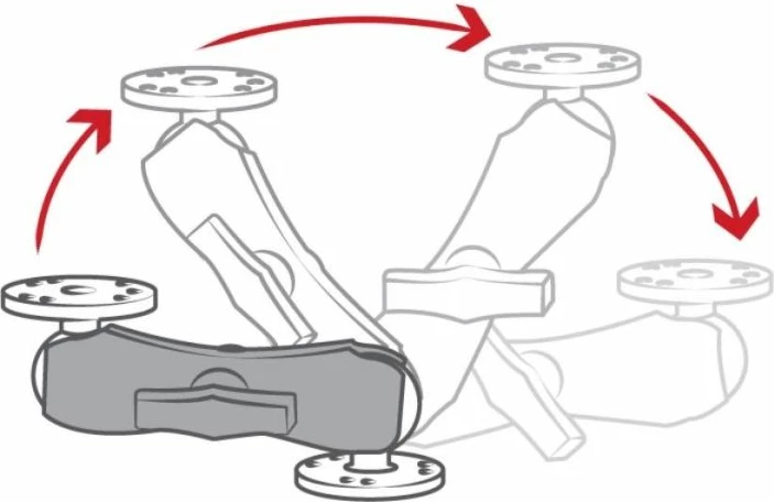 Aksesor RAM MOUNTS, i bardhë
