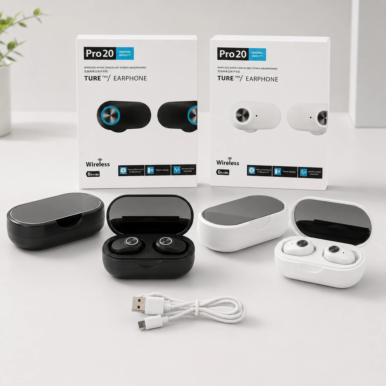 Kufje Wireless Pro 20 me Anulim Zhurme (ANC)