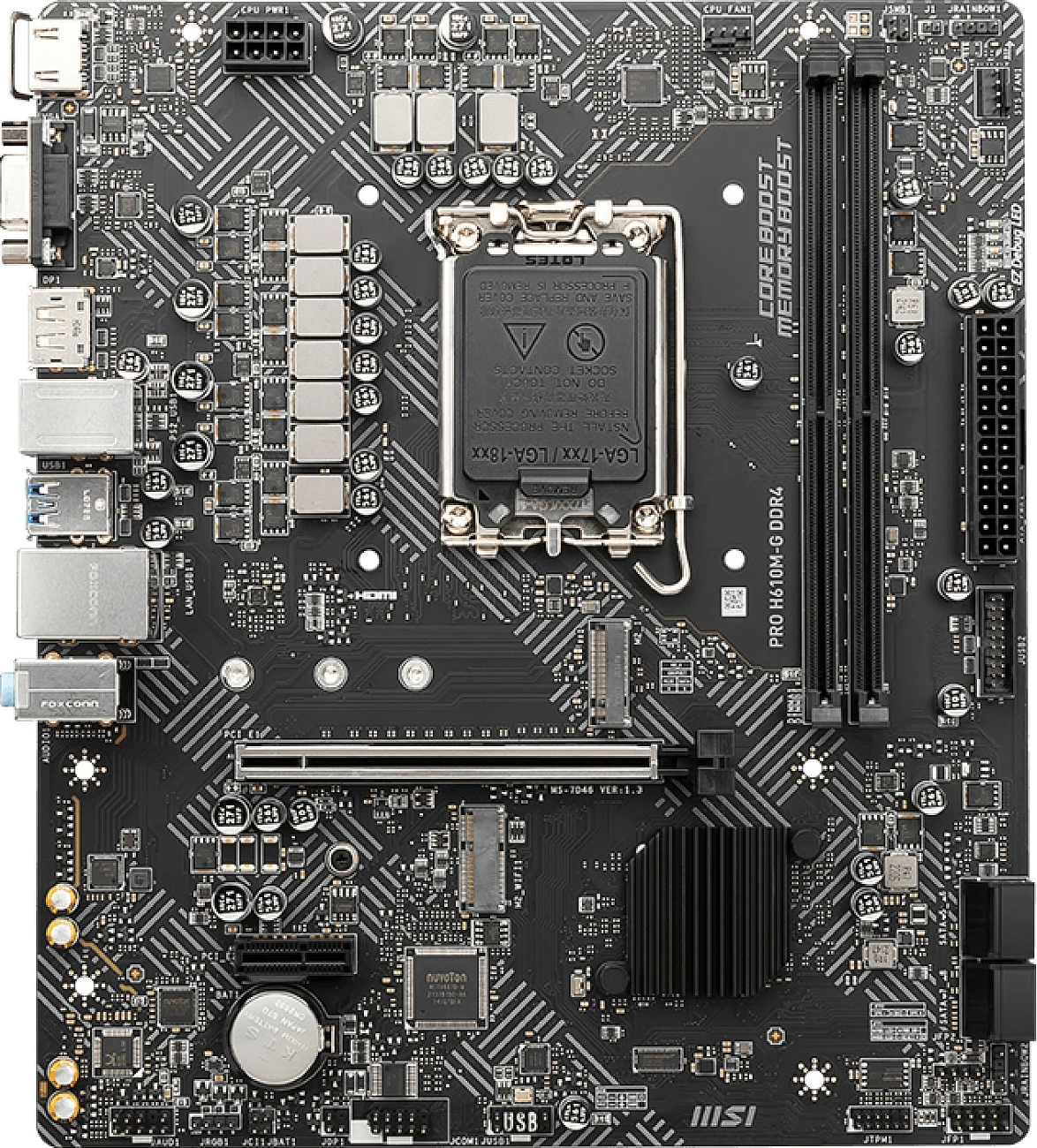 Pllakë amë MSI PRO H610M-G DDR4, Intel, LGA 1700, 64 GB