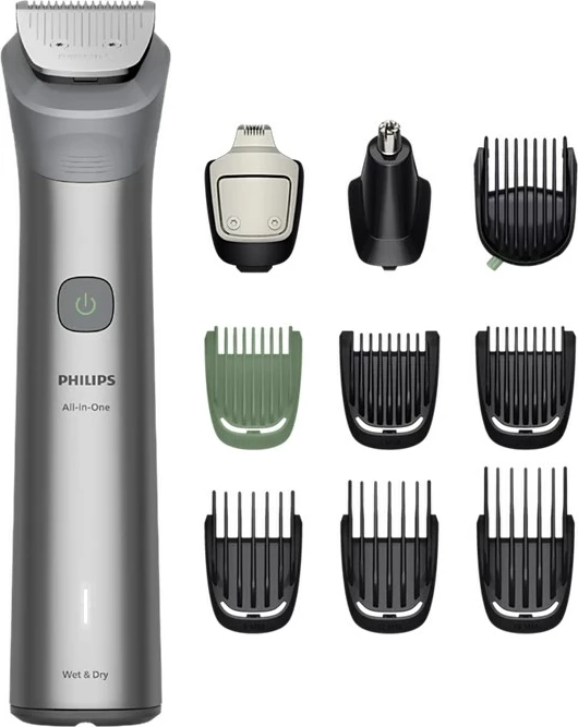 Makinë rroje/Trimmer Philips All-in-One Series 5000 MG5921/15 10-në-1, Wet & Dry, gri